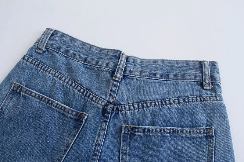 High Waist Wide Leg Long Jeans Women