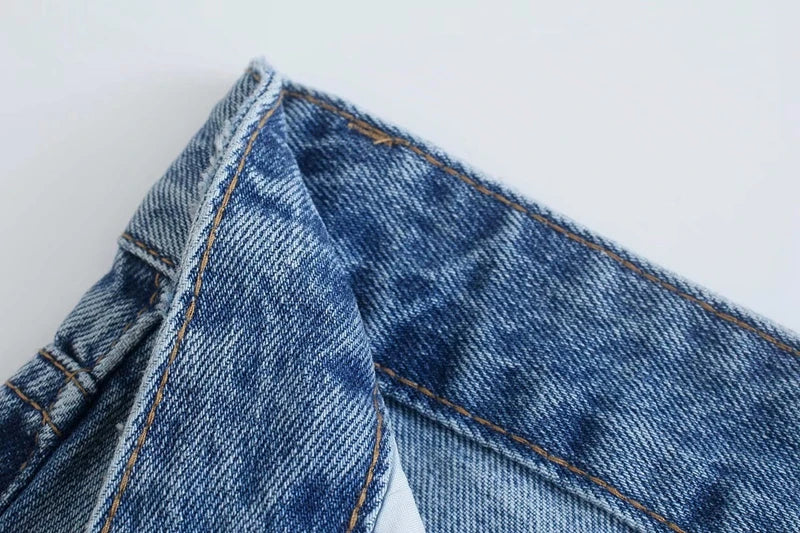 High Waist Wide Leg Long Jeans Women