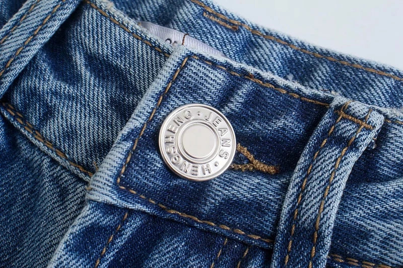 High Waist Wide Leg Long Jeans Women