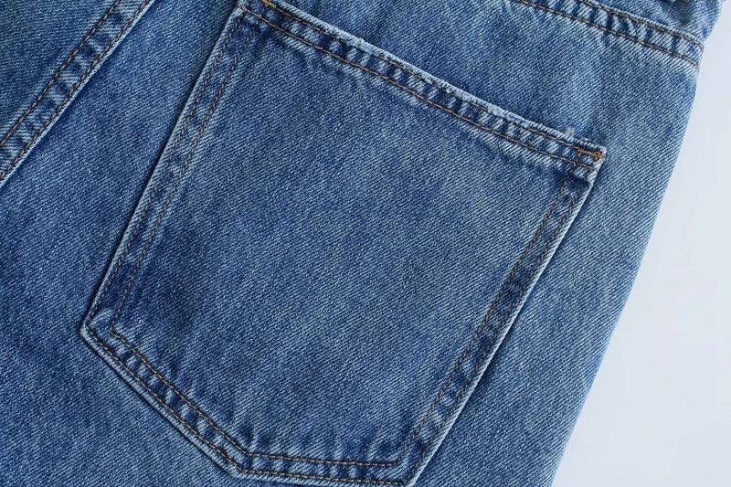 High Waist Wide Leg Long Jeans Women