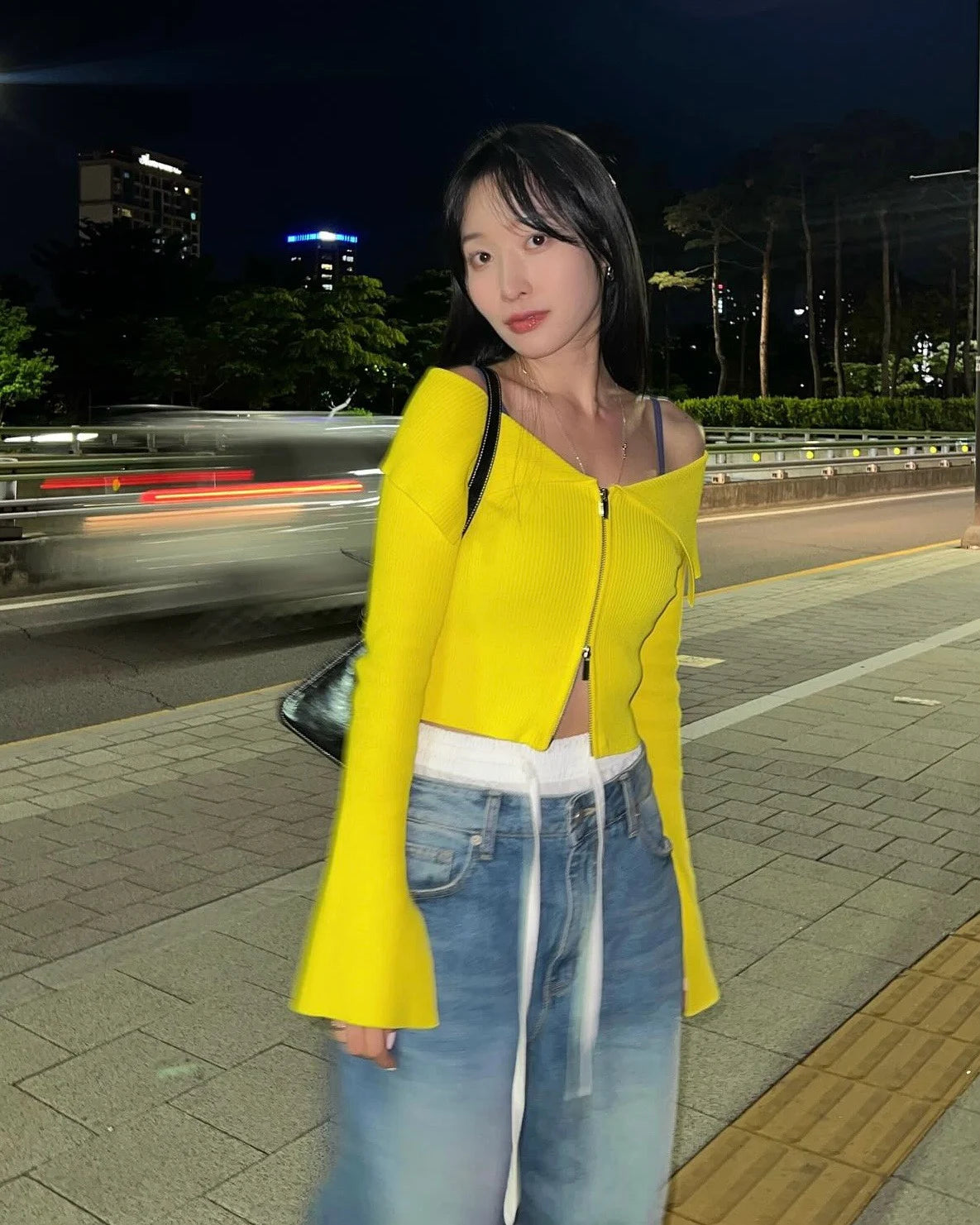 Denim Jeans Straight Leg Trousers for Women