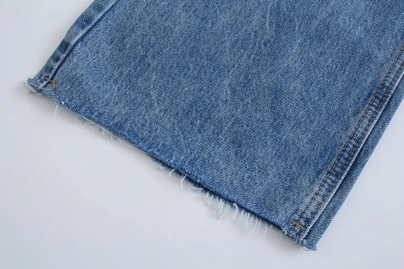 High Waist Wide Leg Long Jeans Women